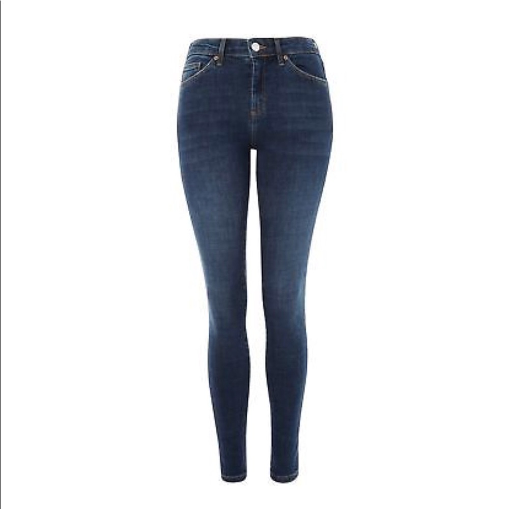 BNWT Topshop Petite Sidney Jean; Indigo; W24 x L28